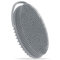 Hience Brosse Exfoliante pour Corps en Silicone 2 Côté avec Poignée en Boucle, Brosse pour Corps pour Bain et Douche pour Gommage Doux et Massage, Plus Hygiénique et Durable Que Luffa/Éponge, Gris