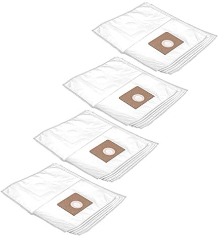 vhbw 20x Staubbeutel kompatibel mit Fein Dustex 35 LX, 35 L, 35 LX AC, 25L, 25, 35 MX Staubsauger - 25 l Füllvolumen 42cm x 26cm Weiß