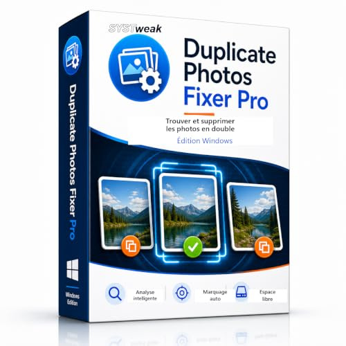 Systweak - Duplicate Photos Fixer Pro - Logiciel pour Windows - 1 PC, 1 an | Numérisez des copies exactes et des images similaires | Stockage de valeur gratuit | Dernière version