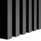 KLEMP CLASSIC Lamellenwand aus MDF 30x40 mm, vertikale oder horizontale Decken- oder Wandverkleidung, Holzpaneele für Wand und Decke, für Flur, Schlaf- oder Wohnzi mmer 17er-set Schwarz Matt