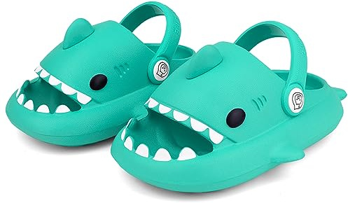 Chanclas de Playa para Niña Niño Tiburón Zapatillas de Ducha Antideslizante Tigre Zapatos de Piscina Sandalias Ligero Verano Shark Slippers