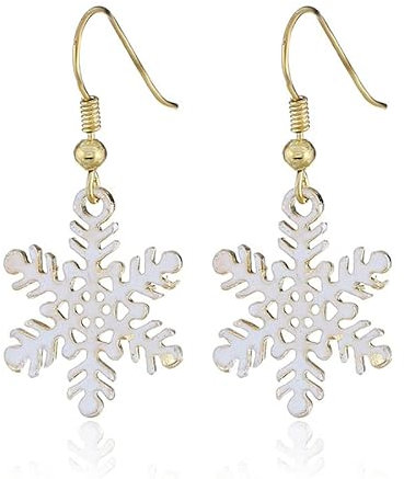 BSLVWG Weihnachtsdekoration, Damen-Weihnachtsohrringe, Weihnachtsbaum/Schneemann/Schneeflocken-Ornamente, Schmuck, Geschenke für Frauen, Feiertagsfeier (02)