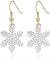 BSLVWG Weihnachtsdekoration, Damen-Weihnachtsohrringe, Weihnachtsbaum/Schneemann/Schneeflocken-Ornamente, Schmuck, Geschenke für Frauen, Feiertagsfeier (02)