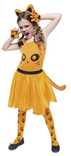 Rubies Costume gattino Naraja per ragazze, Top, diadema, guanti, tutù con coda e collant, originale, ideale per Halloween, Natale, carnevale e compleanno; S 3-4 years