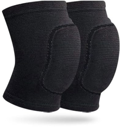 GXGM 1 par de Rodilleras de Baile, Rodilleras elásticas, Rodilleras de Voleibol anticolisión Unisex, adecuadas para Deportes, Danza, Tenis, Correr, Ciclismo de montaña, Yoga
