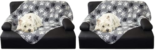 Nobby 60870 Hundedecke Classic Pippa grau L x B: 70 x 100 cm, M, grau (Packung mit 2)