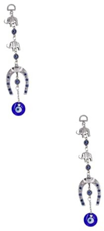 MAGICLULU 2stücke Türkischer Mit Blauen Augen -Horseshoe Für Auto Und Zuhause Handgefertigter Dekorationsschmuck Resin Schutzamulett Für Positive Energien