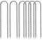 LANSKYLAN 6 Stück Bodenanker Heringe Erdanker 30cm U Haken Zeltnägel Haken Trampolin Befestigung Boden Stabil Zeltheringe Verzinkter Stahl Erdnagel für Camping Zelten Trampolin Vordächern Outdoor