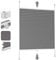 Sekey Plissee ohne Bohren Verdunkelung, Fenster Plissee Klemmfix Jalousie 85 cm breit, Verspannt Blickdicht Sonnenschutz Fensterollo, 85x150cm, Grau
