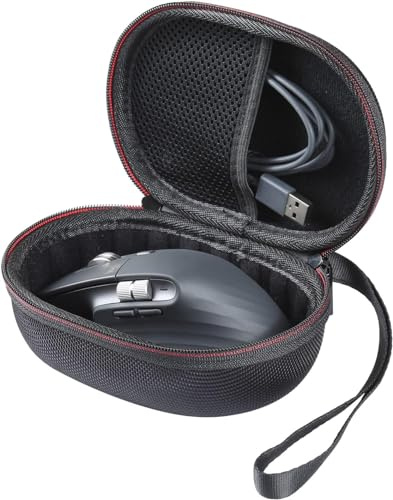 WERICO Eva Hard Case for Logitech G502 X Plus/G PRO X Lightspeed Wireless RGB Gaming Mouse (Black)