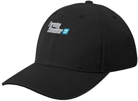 LXCUDXZ Baseball Kappe Landwirtschafts-Simulator 22-Logo, klassisches T-Shirt, Baseballkappe, Mütze, Golfkappe, Damen, Strand, Outlet, Herren Party Geschenk