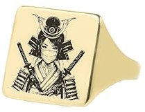 Benutzerdefinierte Manga Siegel Ring - Gravierte Anime Ring - Japanischer Charakter Ring - Cosplay Ring - Frauen Ring