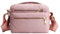 FAVORTALK Nylon Umhängetasche Damen Wasserdicht Mittelgroß - Rosa Crossbody Bag Leichte Große Kapazität Schultertasche mit Schultergurt Einstellbar Multi Pocket Handtaschen - B39215