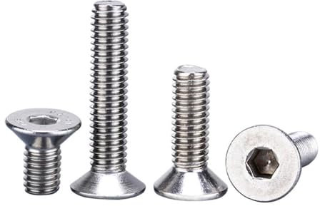 5 Stück 10-32 Schrauben Durchmesser in Zoll Inbus-Senkkopfschrauben Edelstahl Gewindesteigung 2 3 4 Zoll Außengewinde lang(4)