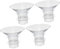 GARVALON 4piezas Insertos De Silicona Para Flange De Extractor De Leche Accesorios Para Sacaleches Portátiles Reemplazos De Flange De Bomba De Leche