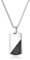 GAVU Herren Dog Tag Halskette mit rechteckigem Hundemarke Anhänger für Herren 60cm