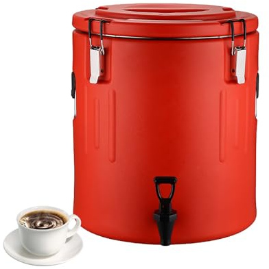 KELUNIS Balde Aislado De Gran Capacidad Termo con Grifo Calentador De Alimentos Comercial para Restaurantes Y Fiestas,20L