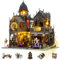 Mostop DIY Miniature House,Miniatur Haus, Holz puppenhaus-Bausatz MiniaturhausBausatz mit LED-Licht,Kreative Raum-Idee für Erwachsene Magisches Haus DIY-Bausätze (Huoluo Castle)