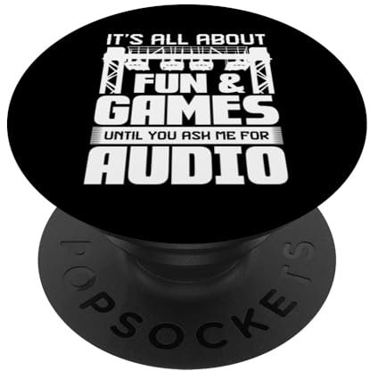 Fun & Games Audio-Zitat Design PopSockets Klebender PopGrip