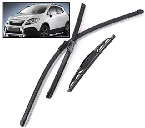 Escobillas Limpiaparabrisas Premium para Opel Mokka 2012-2024, Tecnología Silenciosa - Goma de Alta Calidad 2 Delanteras + 1 Trasera