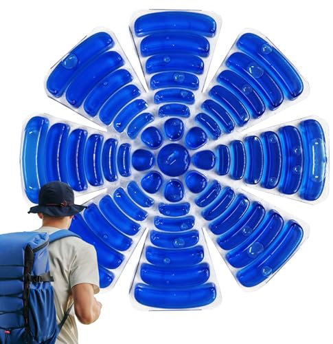 Lunaobrik Head Ice Pack unter dem Hut – wiederverwendbares Helm-Kaltpad – Angelhut, Kühlkissen für Wandern, Outdoor-Sport, , Radfahren, Helm-Kalteinsatz