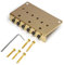 Chevalet fixe à 6 cordes pour guitare basse électrique en alliage à double canal adapté pour la jouabilité avec cordes réglables