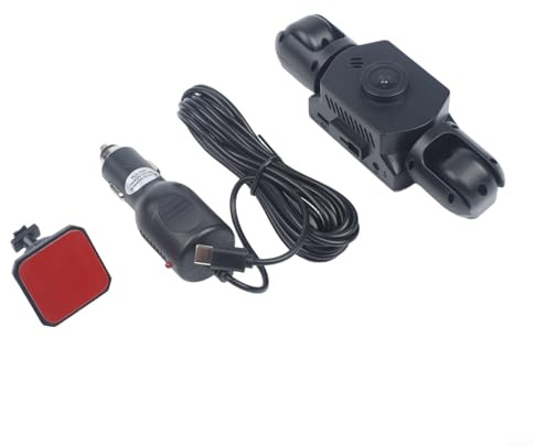 4K UHD Auto für Dashcam-System mit 360-Grad-Vollsicht, Front- und Seiten-Rückkameras, 1080P HD-Aufnahme, Bewegungserkennung, Zyklusaufnahme, 8,9 cm IPS-Display für Fahrzeugsicherheit (drei Objektive)