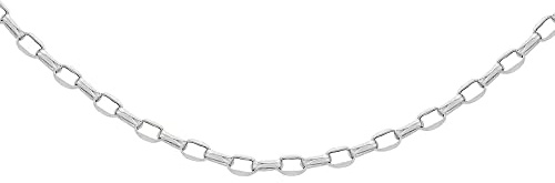 Tuscany Silver Damen Sterling Silber 2 mm Oval Belcher Halskette 51 cm / 20 zoll