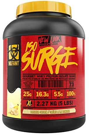Mutant Iso Surge, 5lbs - Banana Cream, 2540 g