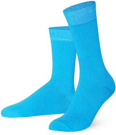 MySocks Plaine Cheville Chaussettes, Turquoise, 40-45