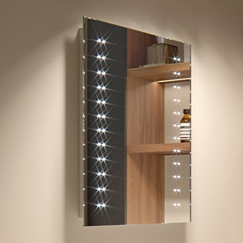 390 x 500 mm Modern Slim Illuminated Battery LED Bathroom Mirror MC145