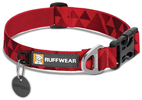 Ruffwear Hundehalsband, Kleine bis sehr kleine Hunderassen, Größenverstellbar, Größe: S (28-36 cm), Rot (Red Butte), Hoopie Collar, 25203-9071114