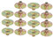 sourcing map 15 Stück M6x25x1,2mm 3-Loch T-Mutter Kohlenstoffstahl T-Mutter Montage Hardware Fitting Fastener durch Loch Flansch Einsatz Innengewinde