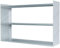 BRB Wandregal aus Edelstahl, BxTxH 1000x250x650 mm, 3 Regalböden, Silber