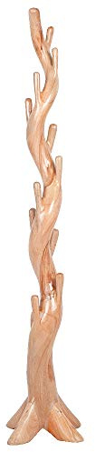 LEBENSwohnART Garderobenständer KAKTUS-SINGLE Suar ca. 200cm Natural Kleiderständer Massivholz