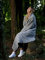 SAOL Luxuriöse Dara 100% Merinowolle Zopfmuster Warme und Weiche Aran Decke in der Natur/Grün/Grau, 69 x 44 Zoll (Grau)