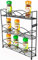 Buckingham 3 Tier Black Free-Standing Spice & Herb Rack Organiser Spice Jar Holder for Kitchen Storage 33 cm