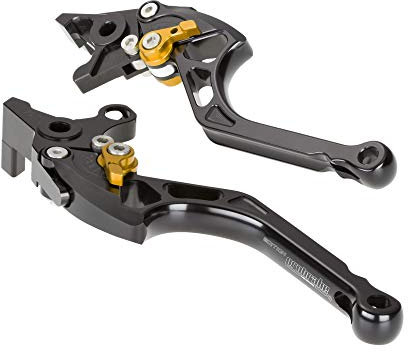 Bremshebel Kupplungshebel Set Edition Gold für Suzuki DR 800 S Big (91-95) SR43B