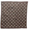 Superfreak Bandana Tuch - Edelweiß klein 2cm - quadratisches Kopftuch braun