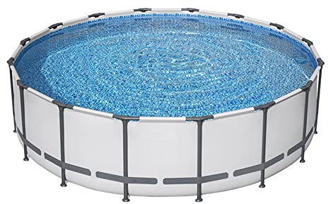 YibaoKids 10 Piedi X 30 Pollici Telaio Rotondo 6 Persone Cortile Esterno Piscina Fuori Terra, Pompa Filtro Non Inclusa
