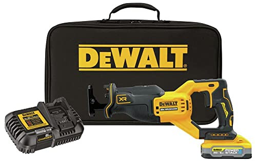 DEWALT 20V MAX Reciprocating Saw, Cordless, Battery and Charger Included (DCS382H1)