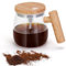 VAlinks Self Stirring Coffee Mug, Glass Electric Self Mixing Cup with Lid & Handle, 400ml Auto Self Stirring Cup To Stir Coffee, Mixed Milk, Powder (Need 2*AAA Battery)