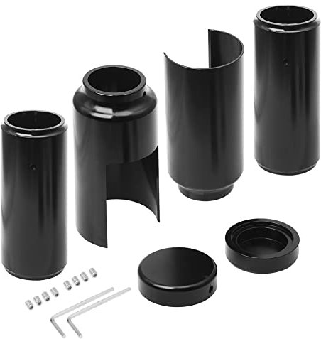 NONROT Capuchons de Tube de Fourche Avant de Moto Noir Manchon de Protection for Harley for Dyna for FXD for Street for Fat for Bob Low Rider 06-17