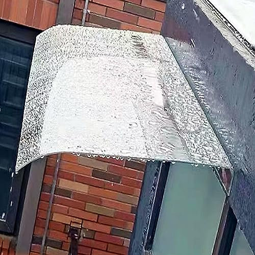 Marquesina para Puertas y Ventanas,Tejadillo de Protección Contra La Nieve y La Lluvia UV,Toldo de Entrada,Jardín al Aire Libre Dosel de Techo,Cubierta de Policarbonato Moderna (40x60cm/16x24)