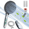 Teronbeta 15 Stage Filter Shower Head with Hose, Extra Large 5 Panel and 10 Spray Modes High Pressure Handheld Shower Head, Hard Water Soften, Residual Chlorine, Fluoride, Heavy Metals Remove