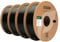 eSUN PLA Filament 1.75mm, PLA Basic 3D Drucker Filament Maßgenauigkeit +/- 0.03mm, 1KG pro Spule, 4 Spulen 3D Druck 3D Filament, Schwarz
