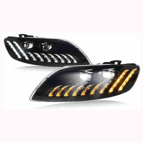 Auto Frontscheinwerfer für Audi Q7 2006-2014,Hauptscheinwerfer Scheinwerfer Montage Auto Zubehör Frontlicht,2010-2015