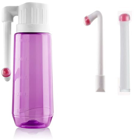 Brigtviee Portable Bidet Peri Bottles for Postpartum Perineal Care 500ml Perineal Bottle for Mom and Baby Clean, with 2 Rinse Tubes for Female Menstruation Cleaning Lochia Hemorrhoids