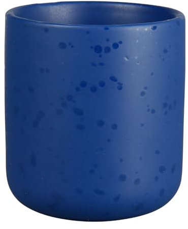 GENEVIEVE LETHU 536232 Gobelet 16 cl en Grès - Collection MINUIT - Ø 6 cm H 7 cm - Coloris Bleu mat