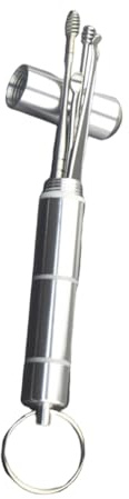 Juego de Cucharas Limpiadoras de Oídos Portátil de Acero Inoxidable | Uso Individual, Color Plata, Diseño Antideslizante, Elimina Cera en Casa